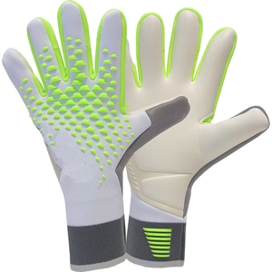 2026 Full Finger Goalkeeper Gloves Black With Neon Green Accents Full Finger Non Slip Breathable Adjustable Wrist <b>Strap</b> Unisex - Product Image 6