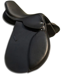Selle de saut de cheval en cuir synthétique de haute qualité, style anglais, entièrement personnalisable avec conception et couleur du logo OEM - Product Image 4