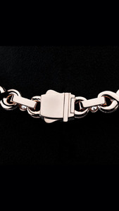 Cadena de Moissanita Personalizable Infinity Link, Eslabones Cruzados de Corte Mixto, Piedras en Forma de Corazón, Princesa, Ovaladas y Baguette, Collar HipHop de Plata 925 - Product Image 6