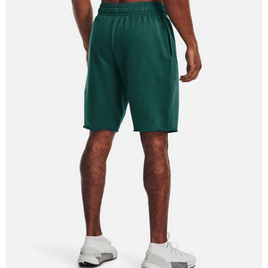 Shorts Bermuda en Coton Vert pour Homme, Taille Élastique, Couleur Unie, Tissu Respirant, Style Taille Mi-Haute - Product Image 1