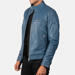 Veste en cuir véritable chaude pour hommes, avec design personnalisé, idéale pour le froid et le quotidien. - Product Image 2