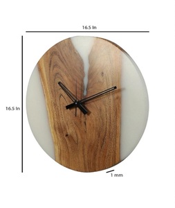 <b>Hand</b> Modeled Angel Theme Resin Round Wall <b>Clock</b> for Home Interior Decor - Product Image 4