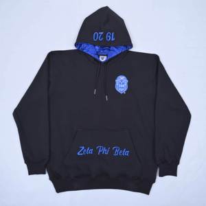 Premium Quality With Custom Logo Manufacturer <b>Black</b> With Front And Hood Embroidery Cotton <b>Fleece</b> Wholesale Hoodies For Women's - Product Image 2