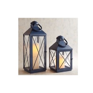 Farol de Madera Rústico Decorativo con Paneles de Vidrio y Asa de Cuerda para Bodas, Fiestas y Decoración del Hogar - Product Image 2