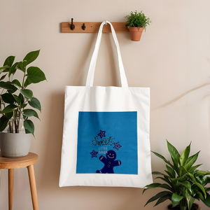 Customized Logo and Print Long Handle Eco-Friendly Printed Cotton <b>Bag</b> <b>Reusable</b> Cotton Shopping Tote <b>Bag</b> with Multiple Sizes. - Product Image 3