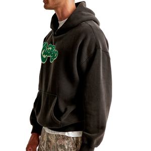 2025 nuevo último diseño Sudadera con capucha para hombres Log personalizado 100% algodón de alta calidad Drop Shoulder Fleece hombres sudaderas con capucha - Product Image 5