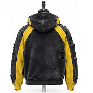 Sweat à capuche sportif personnalisé Shamsher, MOQ 30 pièces, polyester/coton, French Terry, streetwear, respirant, hiver, unisexe - Product Image 3