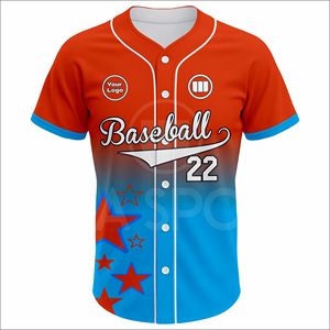 ชุดเสื้อเบสบอลแบบกำหนดเองรุ่นล่าสุด น้ำหนักเบา ระบายอากาศได้ดี ชุดกีฬาแห้งเร็ว แบบซับลิเมชั่น สำหรับทีม จำหน่ายจำนวนมาก รับผลิตแบบ OEM - Product Image 2