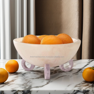 Moderno Tazón de Resina Epoxi Pulida Ecológica con Base de Madera para Servir Ensaladas en Fiestas - Product Image 2