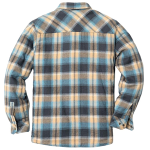 เสื้อเชิ้ตผ้าสักหลาดลายสก็อตแขนยาวทรงโอเวอร์ไซส์สำหรับผู้ชาย เสื้อเชิ้ตผ้าสักหลาดติดกระดุมลำลองผ้าฝ้ายสั่งทำขายส่ง - Product Image 2