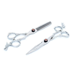 Tijeras de Peluquería para Diestros KAAMIR INSTRUMENTS, Precio al por Mayor, 32 Dientes, Hoja Afilada de Acero Inoxidable, Ligeras, para Cortar el Cabello - Product Image 1