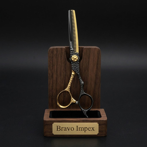 Tijeras de Barbero con Recubrimiento de Titanio, Tijeras para Cortar Cabello, Herramienta Profesional de Alta Dureza, Juego de Cuchillas Rectas - Product Image 1