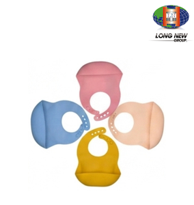 LONGNEW Bavoir d'alimentation pour bébé réutilisable en plastique PP |   Bavoir imperméable facile à nettoyer pour bébés et tout-petits - Product Image 3