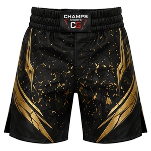 Shorts de combat MMA Vale Tudo personnalisés pour grappling, arts martiaux, imprimés par sublimation, antibactériens, séchage rapide, unisexe - Product Image 4