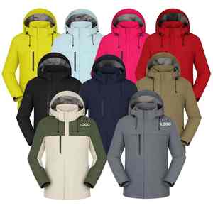 Veste polaire pour homme, coupe-vent, imperméable, avec logo personnalisé, épaisse, détachable, pour la montagne, le ski - Product Image 1