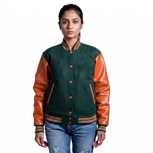 Chaqueta Varsity Personalizada para Mujer, Primavera 2027, Moderna, Transpirable, con Detalles de Letras Bordadas, para Invierno - Product Image 5