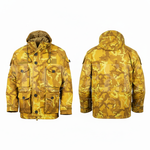 100% High Quality Rain Waterproof Camouflage Outdoor <b>Jacket</b> with Multiple Pockets Lightweight Windproof <b>Utility</b> Coat for <b>Men</b> - Product Image 5