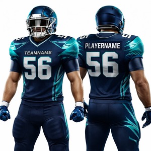 Uniforme de Fútbol Americano Personalizado Wida Sports, Conjunto de Jersey y Pantalones 100% Poliéster, Verano, Fabricante OEM, Proveedor de Ropa Deportiva al por Mayor para Equipos, Exportación - Product Image 1