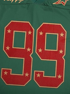 Maillot de football américain pour femme, coupe classique, manches courtes, col en V, maille respirante, protection UV, nom d'équipe personnalisé - Product Image 4