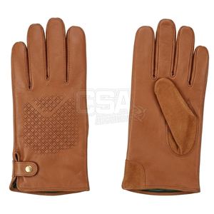 Traditional Leather Dressing <b>Gloves</b> Classic Style Soft Feel For Formal Attire And Casual Fashion Looks - Product Image 4