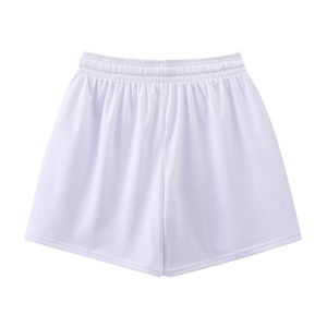 Custom Logo Men's <b>Mesh</b> Shorts Summer Polyester Solid Color Sports Casual Quick Dry Breathable Eco-Friendly Mid Elastic Canvas - Product Image 2