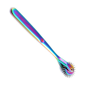 Rueda de Wartenberg Neuro de 2 cabezas de acero inoxidable, instrumento de diagnóstico, rueda sensorial multicolor arcoíris para nervios - Product Image 2