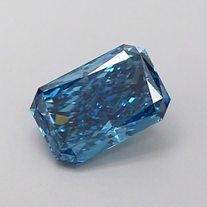 Diamant CVD bleu vif fantaisie taille radiant, clarté VS2, polissage excellent, pierre précieuse de laboratoire pour la création de bijoux de luxe - Product Image 1