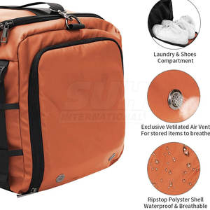 Venta Directa de Fábrica SUH INTERNATIONAL Bolsa de Gimnasio Plegable Nuevo Estilo Calidad Premium 100% Poliéster Ligera y Duradera para Unisex - Product Image 6