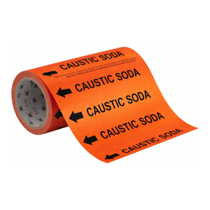 Marqueur de tuyau flexible en forme de rouleau pour l'identification des pipelines industriels par Brady - Product Image 3