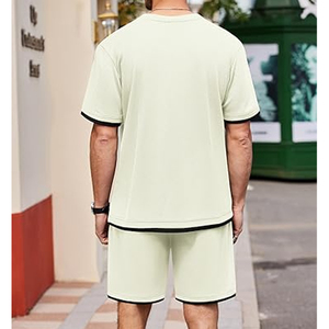 Men Matching Cotton <b>Set</b> Manufacturer Cargo Shorts T Shirt Casual Summer OEM ODM Bulk Supply - Product Image 6