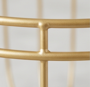 Modern Metal <b>Wire</b> <b>Storage</b> <b>Basket</b> with Handle Circle Shape for Neatening Multi-Purpose Use Stylish Tabletop Accent - Product Image 2