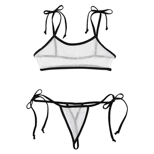 Ensemble bikini 2 pièces tendance pour femme – Maillot de bain élégant, léger, respirant, séchage rapide, tenue de plage en tissu extensible doux pour l'été - Product Image 2