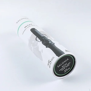 บรรจุภัณฑ์กล่องกระดาษคราฟท์รักษ์โลกสำหรับที่ม้วนผม กล่องกระดาษทรงกระบอก กล่องกระดาษทรงกลม บรรจุภัณฑ์อิเล็กทรอนิกส์สำหรับผู้บริโภคแบบกำหนดเอง - Product Image 4