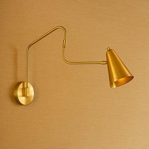 Brass Geometric <b>Wall</b> <b>Sconce</b> Art Deco Design Indoor <b>Lighting</b> Home Office Decor Durable Finish Calvin Handicraft 100% Diwali - Product Image 4