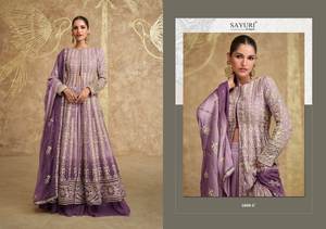 Dernière tendance de mode pour les femmes Filet lourd avec Emb Work Anarkali Kurti Gown avec Dupatta Wedding Partywear Suit At Wholesale - Product Image 3