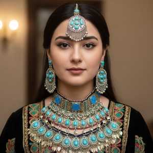 Conjuntos de Joyería Nupcial Afgana de Última Moda para Damas, Diseños Personalizados, Hechos a Mano en Acero Inoxidable, Accesorios de Moda para Fiestas - Product Image 3