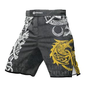 Pantalones cortos MMA para hombre, con estampado, cintura elástica, para entrenamiento en gimnasio, kickboxing, ligeros, de secado rápido, coloridos, para artes marciales mixtas. - Product Image 5