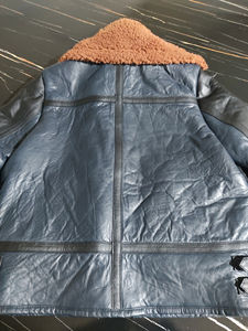 Veste en cuir de mouton respirante et coupe-vent de style universitaire pour femme, personnalisée, de qualité supérieure, vente en gros OEM, hiver - Product Image 4