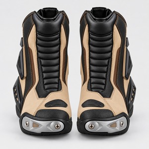 Botas de Motocicleta Impermeables y Transpirables con Bloques de Color, Botas de Montar de Caña Alta con Puntera Reforzada, Unisex - Product Image 4