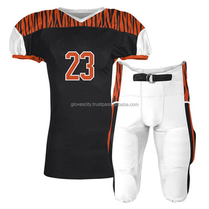 GANTS de contact complet Uniforme de football de ville comprenant un maillot de sport respirant et un pantalon renforcé avec des genouillères et des hanches intégrées - Product Image 6