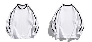 Sudadera Unisex Blanca Lisa de Otoño, Mezcla de Algodón, Corte Regular Informal, Cuello Redondo, para Hombre y Mujer - Product Image 5