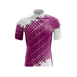 Uniforme de Ciclismo Económico con Sublimación Impresa, Jersey de Ciclismo de Manga Corta con Cierre Completo, Bajo Costo, para Gran Carrera Corporativa de Beneficencia - Product Image 3