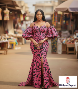 Tissu en coton imprimé africain Ankara Kitenge Dashiki pour la confection de robes, vêtements de mode, couture et artisanat textile - Product Image 5