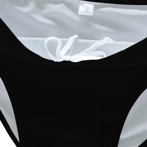 Shorts de bain pour hommes de haute qualité, tissu 100% polyester, décontractés, taille élastique, séchage rapide, écologiques, imperméables - Product Image 6