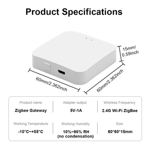 Nuevo Gateway Inteligente Multimodo Tuya, Hub ZigBee Bluetooth Mesh, Funciona con la Aplicación Tuya Smart, Control por Voz a través de Alexa y Google Home - Product Image 6