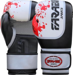 Guantes de Boxeo Profesionales Farabi Sports de Piel Sintética para MMA, Cierre de Gancho y Bucle, Ligeros, Protección UV, Personalizables, para Adultos - Product Image 1