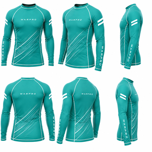 Camiseta de Compresión de Manga Larga para Hombre, Ropa Deportiva para Gimnasio, Logotipo Personalizado, Camiseta de Compresión de Manga Larga con Estampado Personalizado para Hombre - Product Image 5