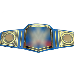 Ceinture de championnat de boxe professionnelle, plaque métallique robuste personnalisée, ceinture dorée pour récompense de champion de tournoi - Product Image 1