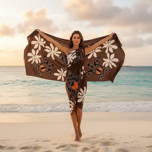 Beach <b>Sarong</b> for Women Lightweight Soft Pareo Wrap Skirt Summer Swim Breathable Comfortable Travel Friendly Multi Purpose Wrap - Product Image 1