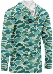 Sudadera con Capucha de Pesca Unisex Personalizada al por Mayor con Estampado por Transferencia Térmica, Manga Larga, Secado Rápido, Impermeable, UPF 50+, Poliéster y Spandex - Product Image 3